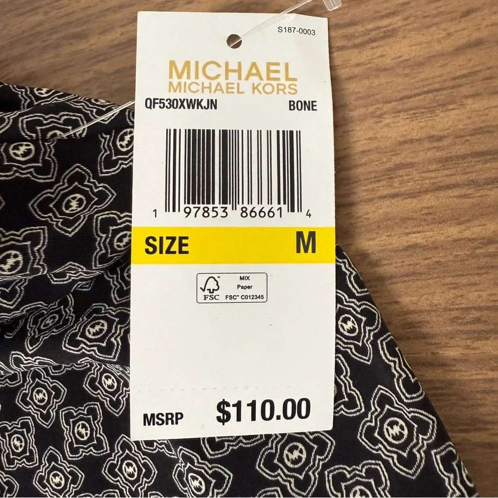 Michael Kors Black and cream pants